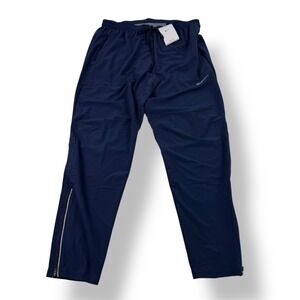 Nike Dri Fit Mens Navy Running Pants Joggers Zip Ankle Size L DQ4745-451 NWT